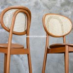 Kursi Bar Kayu Jati Kombinasi Rotan YMJ KBR 16 - Image 2
