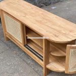 Model Bufet TV Terbaru Kombinasi Kayu x Rotan YMJ-BFTV 109 - Image 4
