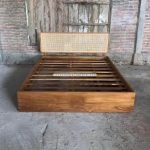 Tempat Tidur Bahan Kayu Jati Kombinasi Rotan YMJ-TTD 69 - Image 2
