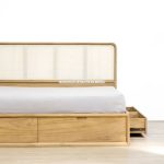 Tempat Tidur Bahan Kayu Jati Kombinasi Rotan YMJ-TTD 73 - Image 4