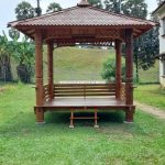 Model Gazebo Kayu Jati Kayu Glugu Kayu Kelapa YMJ-GZB 10