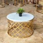 Model Coffee Table - Meja Marmer Ornamen YMJ-MJMR 03