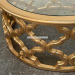 Model Coffee Table Ornamen - Meja Top Tempered Glass YMJ-MJMR 07 - Image 2