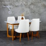 Set Meja Makan Top Marmer Minimalis Jati Jepara YMJ-SKM 121 - Image 2