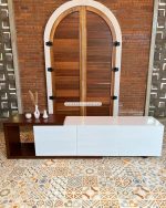 Bufet Meja TV Kayu Jati Model Minimalis YMJ-BFTV 117 - Image 2