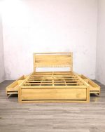 Harga Tempat Tidur Minimalis Kayu Jati YMJ-TTD 77