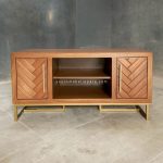 Bufet Meja TV Kayu Jati Model Minimalis YMJ-BFTV 118