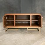 Bufet Meja TV Kayu Jati Model Minimalis YMJ-BFTV 118 - Image 2