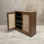 Modern Buffet Minimalis Kayu Jati Kombinasi Rotan YMJ-BFT 91 - Image 2