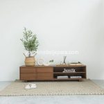 Bufet Meja TV Kayu Jati Model Minimalis YMJ-BFTV 120