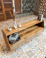 Model Bufet TV Terbaru Kombinasi Kayu x Rotan YMJ-BFTV 125 - Image 4
