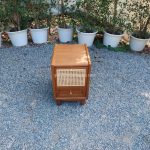 Nakas Kayu Jati Model Minimalis Kombinasi Rotan YMJ-NKS 19 - Image 3