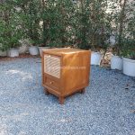 Nakas Kayu Jati Model Minimalis Kombinasi Rotan YMJ-NKS 19 - Image 2