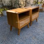 Nakas Kayu Jati Model Minimalis Kombinasi Rotan YMJ-NKS 24 - Image 2