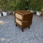 Nakas Kayu Jati Model Minimalis Kombinasi Rotan YMJ-NKS 25 - Image 3