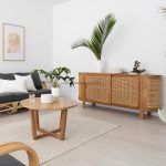 Buffet Modern Minimalis Kayu Jati Kombinasi Rotan YMJ-BFT 103 - Image 2