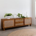 Model Bufet TV Terbaru Kombinasi Kayu x Rotan YMJ-BFTV 127 - Image 2