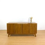 Bufet Meja TV Kayu Jati Model Minimalis YMJ-BFTV 129