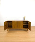 Bufet Meja TV Kayu Jati Model Minimalis YMJ-BFTV 129 - Image 2