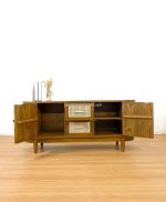 Model Bufet TV Terbaru Kombinasi Kayu x Rotan YMJ-BFTV 128 - Image 3