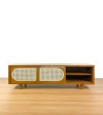 Model Bufet TV Terbaru Kombinasi Kayu x Rotan YMJ-BFTV 132 - Image 2