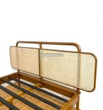 Tempat Tidur Bahan Kayu Jati Kombinasi Rotan YMJ-TTD 86 - Image 2