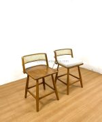 Kursi Bar Kayu Jati Kombinasi Rotan YMJ KBR 40 - Image 2