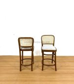 Kursi Bar Kayu Jati Kombinasi Rotan YMJ KBR 41 - Image 2