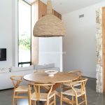 Meja Makan Bundar Minimalis Jati Jepara Set YMJ-SKM 155