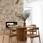 Meja Makan Bundar Minimalis Jati Jepara Set YMJ-SKM 156