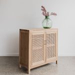 Buffet Minimalis Kayu Jati Kombinasi Rotan YMJ-BFT 107 - Image 3