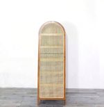 Almari Baju Lemari Pakaian Custom Kayu Jati Kombinasi Rotan YMJ-LMP 61 - Image 2