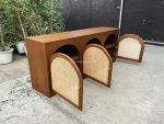Buffet Modern Minimalis Kayu Jati Kombinasi Rotan YMJ-BFT 111 - Image 2