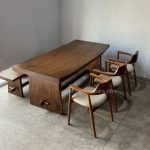 Kursi Meja Makan Minimalis Modern Kayu Trembesi YMJ-SKM 161 - Image 2