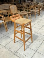 Kursi Bar Kayu Jati Kombinasi Seagrass YMJ KBR 50 - Image 3