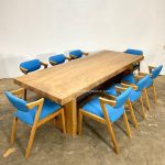 Kursi Meja Makan Minimalis Modern Kayu Trembesi Natural YMJ-SKM 162