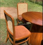 Meja Makan Bundar Minimalis Jati Jepara Set YMJ-SKM 164 - Image 3