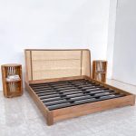Tempat Tidur Bahan Kayu Jati Kombinasi Rotan YMJ-TTD 95 - Image 4