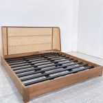 Tempat Tidur Bahan Kayu Jati Kombinasi Rotan YMJ-TTD 95 - Image 2