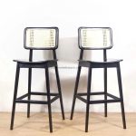 Kursi Bar Kayu Jati Kombinasi Rotan YMJ KBR 52 - Image 2