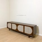 Bufet Meja TV Kayu Jati Kombinasi Rotan Model Minimalis YMJ-BFTV 143 - Image 2