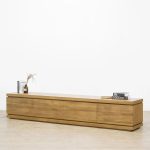 Bufet Meja TV Kayu Jati Model Minimalis YMJ-BFTV 144 - Image 2