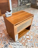 Nakas Kayu Jati Kombinasi Rotan Model Minimalis Modern YMJ-NKS 40 - Image 3
