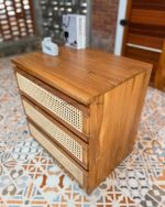 Nakas Kayu Jati Kombinasi Rotan Model Minimalis Modern YMJ-NKS 41 - Image 5