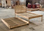 Tempat Tidur Bahan Kayu Jati Kombinasi Rotan YMJ-TTD 99 - Image 2