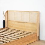 Tempat Tidur Laci-Laci Bahan Kayu Jati Kombinasi Rotan YMJ-TTD 97 - Image 2