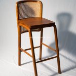 Kursi Bar Kayu Jati Kombinasi Rotan YMJ KBR 59