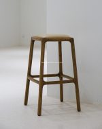 Kursi Bar Stool Kayu Jati Minimalis Modern Style YMJ KBR 58 - Image 2
