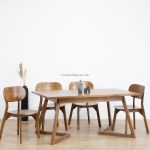 Set Meja Makan Minimalis 4 Kursi Kayu Jati YMJ-SKM 176