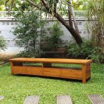 Bufet Meja TV Kayu Jati Model Minimalis YMJ-BFTV 147